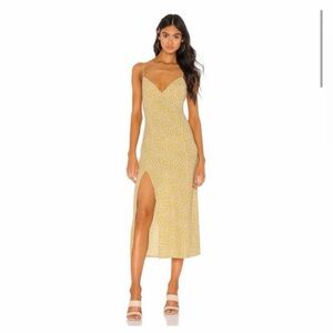 Resa floral yellow dress XS